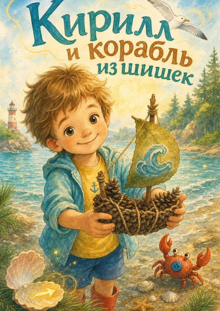Обложка персональной сказки про ребёнка